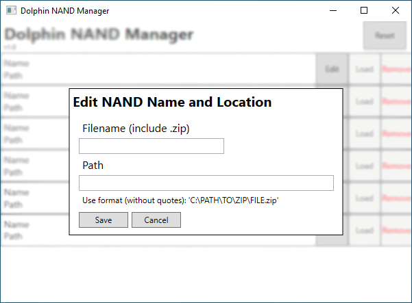 An image of DNM's NAND editor.